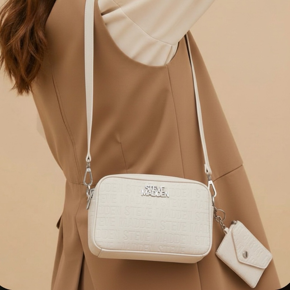 Steve Madden White Crossbody Bag